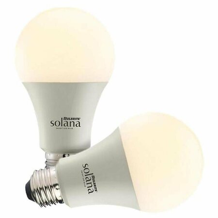 RESPLANDOR Solana A19 WiFi Connected LED Smart Light Bulb  60 Watt Equivalent  Frost, 2PK RE3342492